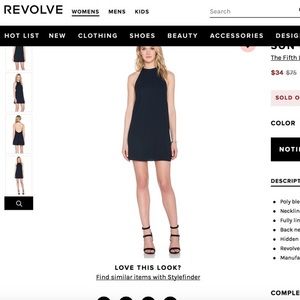 The fifth label sold out backless dress